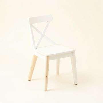 Brook Bridge Small Chair - White (synthetic illustration; no displayed measurements)