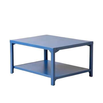 Reed Crest Narrow Outdoor Storage Bench - Blue