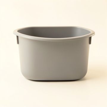 Summit Bend Empty Railing Planter With Integral Brackets - Gray (synthetic illustration; no displayed measurements)