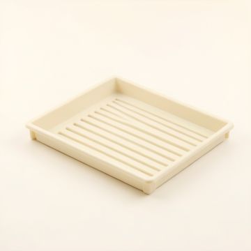 Elm Crossing Empty Under-Desk Cable Tray - Ivory (synthetic illustration; no displayed measurements)