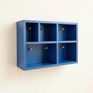 Heath Crossing Wall-Mounted Entryway Organizer Shelf - Blue (synthetic illustration; no displayed measurements)