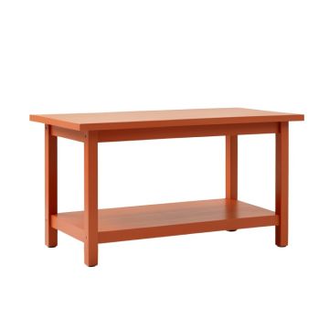 Meadow Crest Empty Workshop Workbench - Terracotta