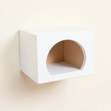 Maple Dell Wall-Mounted Cat Perch - White (synthetic illustration; no displayed measurements)