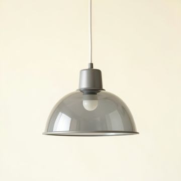 Olive Dale Pendant Light Suspended From One Plain Cable - Gray (synthetic illustration; no displayed measurements)