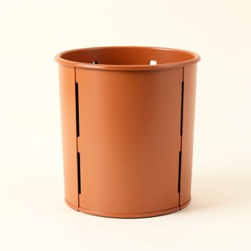 Harbor Bridge Closed Garden Compost Bin - Terracotta (synthetic illustration; no displayed measurements)