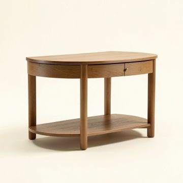 Blakeway 36 '' Half Moon Console Table (synthetic illustration; no displayed measurements)