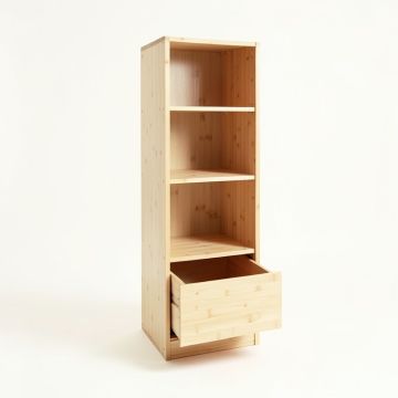 Holly Crest Narrow Cubby Tower - Ivory (synthetic illustration; no displayed measurements)