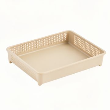 Ash Crest Empty Under-Desk Cable Tray - Beige (synthetic illustration; no displayed measurements)