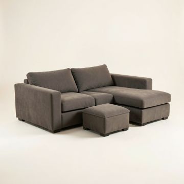 Paramount 102 '' Wide Sofa & Chaise (synthetic illustration; no displayed measurements)
