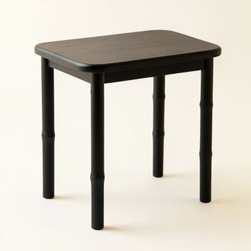 Glen Canyon Compact Balcony Table - Black (synthetic illustration; no displayed measurements)
