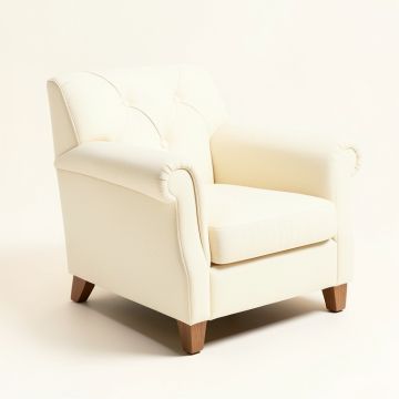 Quinley 26 '' Wide Tufted Polyester Armchair (synthetic illustration; no displayed measurements)