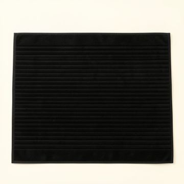 Maple Falls Bath Mat - Black (synthetic illustration; no displayed measurements)