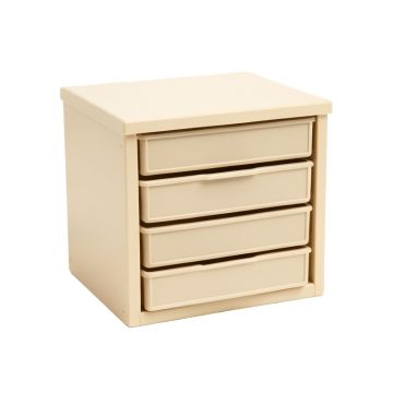 Linden Brook Small-Parts Storage Drawer Cabinet - Beige