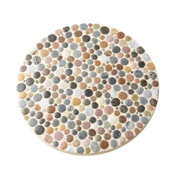 Penny 1 '' X 1 '' Porcelain Round Mosaic Wall & Floor Tile