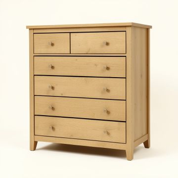 Anania 6 Drawer Standard Dresser (synthetic illustration; no displayed measurements)
