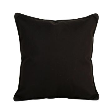 Fern Crest Filled Accent Pillow - Black