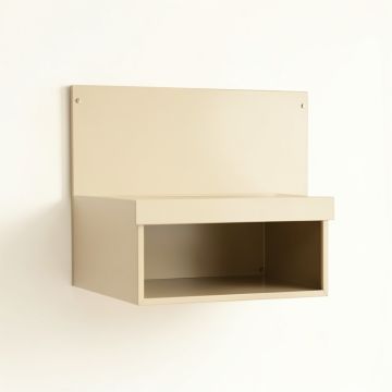 Elm Crest Wall-Mounted Shelf - Beige (synthetic illustration; no displayed measurements)