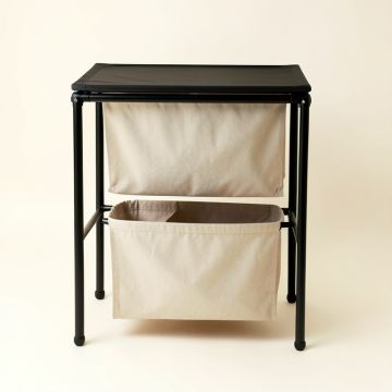 Bay Dale Laundry Sorting Station With Plain Removable Bags - Black (synthetic illustration; no displayed measurements)