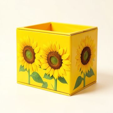Sunflower Toy Box (synthetic illustration; no displayed measurements)