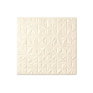 Reed Bend Uninstalled Square Decorative Tile - Cream