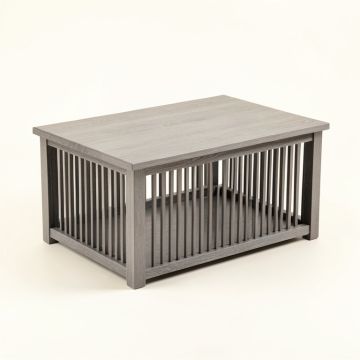 Stone Bluff Empty Furniture-Style Pet Crate - Gray (synthetic illustration; no displayed measurements)
