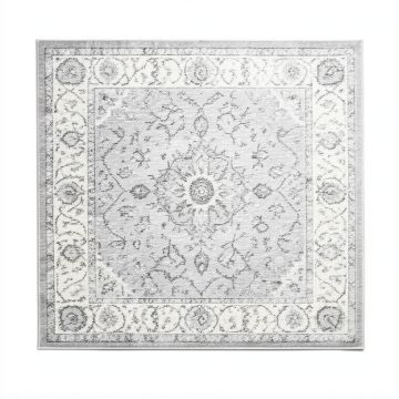 Sandridge Bohemian Gray/White Area Rug (synthetic illustration; no displayed measurements)