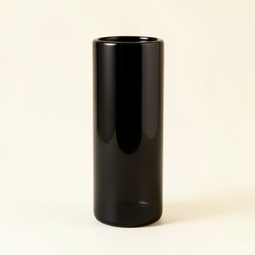 Holly Branch Empty Decorative Vase - Black (synthetic illustration; no displayed measurements)