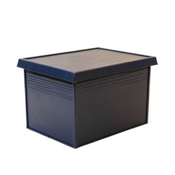 Ash Bend Closed Outdoor Storage Box - Navy