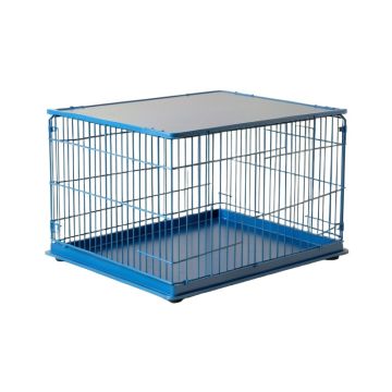 Aspen Canyon Empty Furniture-Style Pet Crate - Blue