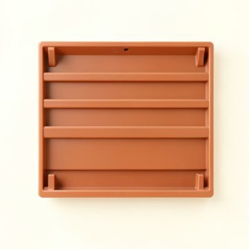 Rowan Crest Empty Wall-Mounted Tool Organizer Panel - Terracotta (synthetic illustration; no displayed measurements)