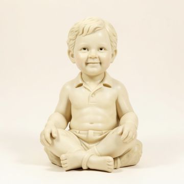 Rutz Boy Sitting Statue (synthetic illustration; no displayed measurements)