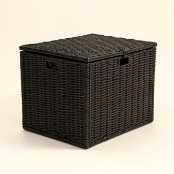 47 Gallon Rattan Deck Box (synthetic illustration; no displayed measurements)
