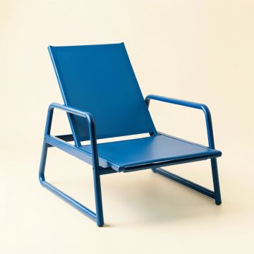 Laurel Bluff Outdoor Lounge Chair - Blue (synthetic illustration; no displayed measurements)