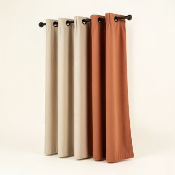 Oslo Home Theater Grade Solid Blackout Thermal Grommet Single Curtain Panel (synthetic illustration; no displayed measurements)