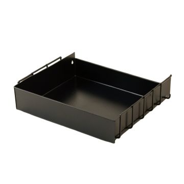 Birch Dell Empty Under-Desk Cable Tray - Black
