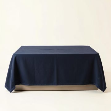 Laurel Brook Flat Bed Sheet - Navy (synthetic illustration; no displayed measurements)
