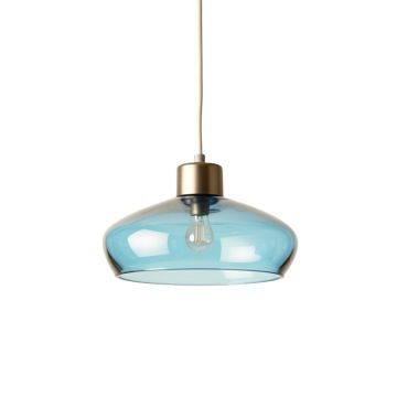 Spruce Dale Pendant Light Suspended From One Plain Cable - Blue