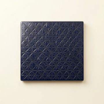 Willow Crest Uninstalled Square Decorative Tile - Navy (synthetic illustration; no displayed measurements)