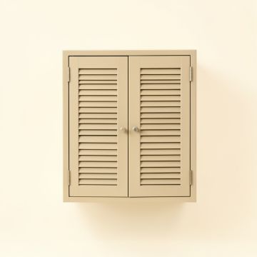 Clay Bluff Wall-Mounted Laundry Cabinet - Beige (synthetic illustration; no displayed measurements)