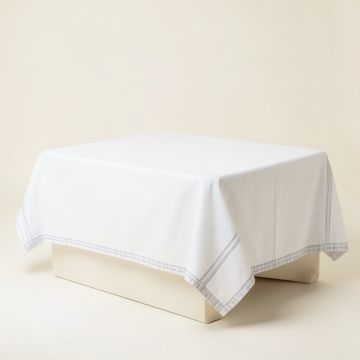 Aspen Bridge Flat Bed Sheet - White (synthetic illustration; no displayed measurements)