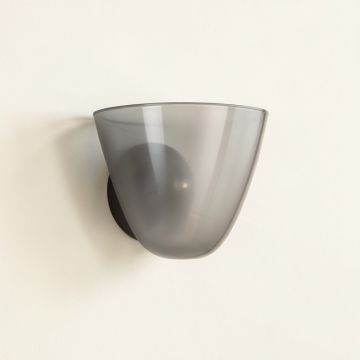 Sage Crest Wall Sconce Mounted On A Plain Wall - Gray (synthetic illustration; no displayed measurements)