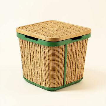 Laurel Brook Laundry Hamper - Green (synthetic illustration; no displayed measurements)