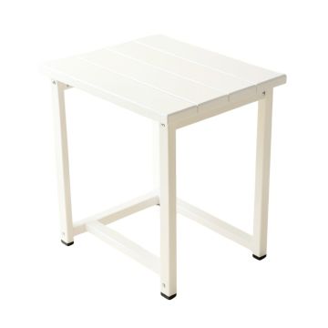 Fern Bend Compact Balcony Table - White