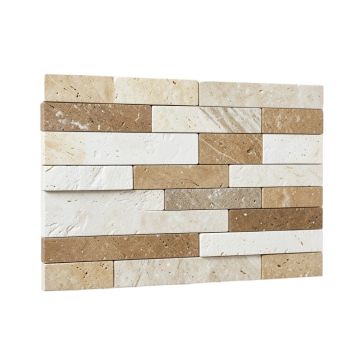 1 '' X 4 '' Limestone Linear Mosaic Wall & Floor Tile (synthetic illustration; no displayed measurements)
