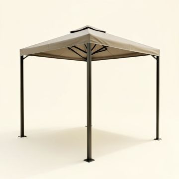 Soft Backyard 10 Ft. W X 12 Ft. D Steel Pergola With Canopy (synthetic illustration; no displayed measurements)