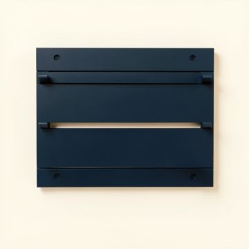 Ash Crest Empty Wall-Mounted Tool Organizer Panel - Navy (synthetic illustration; no displayed measurements)