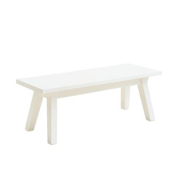 Alder Bridge Indoor Bench - White