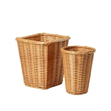 Abrahams 2 - Piece Wicker/Rattan Pot Planter Set