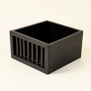 Brook Edge Empty Furniture-Style Litter Enclosure - Black (synthetic illustration; no displayed measurements)