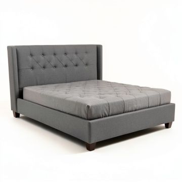 Frenchboro Queen Tufted Upholstered Low Profile Standard Bed (synthetic illustration; no displayed measurements)